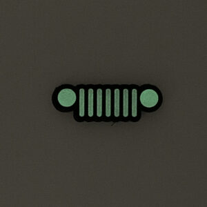 Jeep Grill Glow in the Dark PVC Patch
