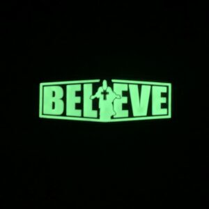 Believe Glow in the Dark PVC Patch