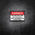 Danger Warning Sign PVC Morale Patch