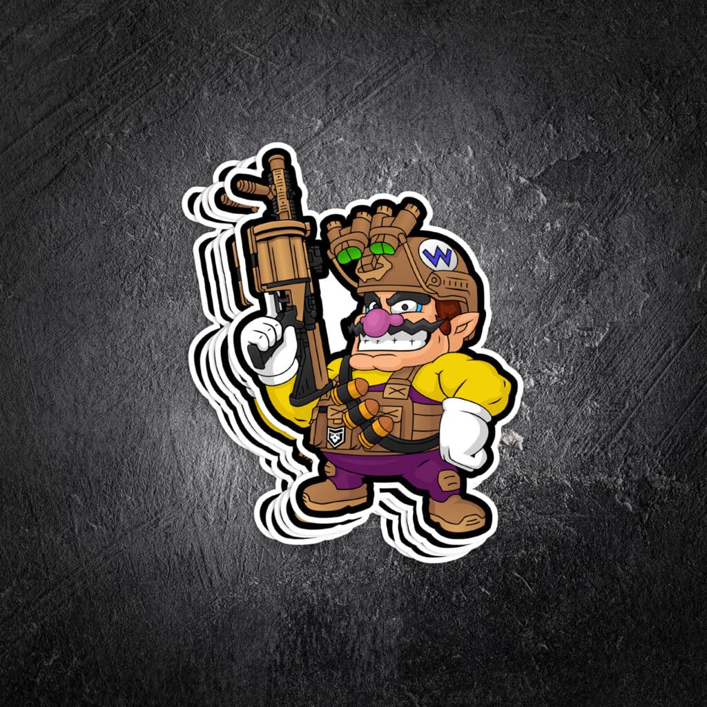 wario vinyl decal