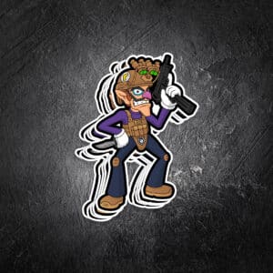 Waluigi Vinyl Decal