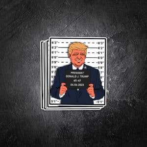 Trump Mugshot Vinyl Decal