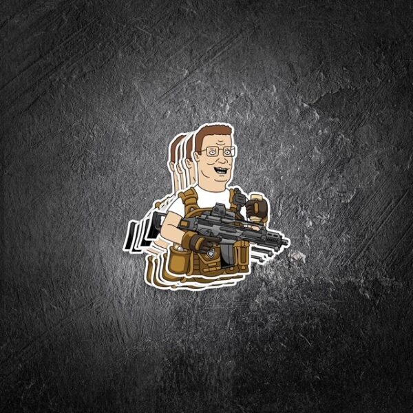 King of the Hill: Tactical Hank Vinyl Decal - PatchOps