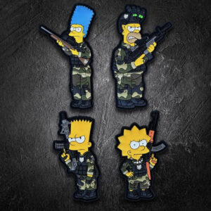 FULL SET:  Tacticool Simpsons PVC Morale Patch Set