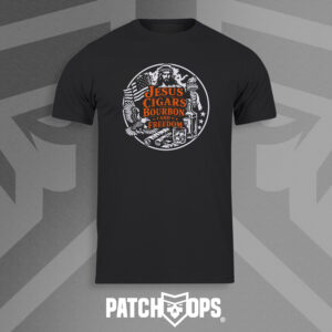 Jesus Cigars Bourbon and Freedom T Shirt