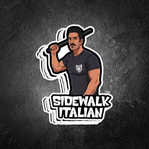 Sidewalk Italian Vinyl Decal